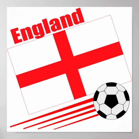 イングランド・サッカーチーム ポスター (正面)