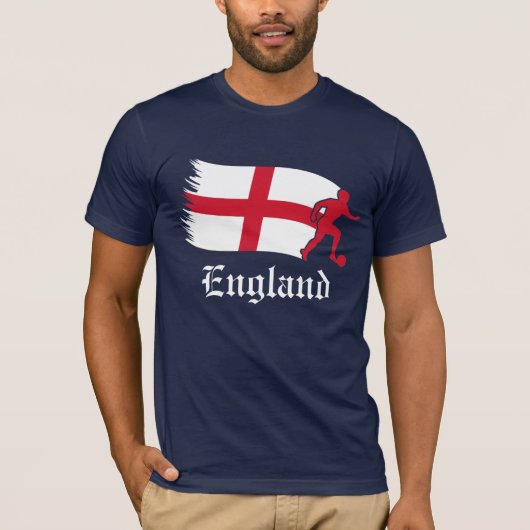 イングランド・サッカー国旗 Tシャツ (正面)