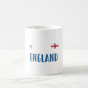イングランド サッカー ファン シャツ 英語 フラグ コーヒーマグカップ