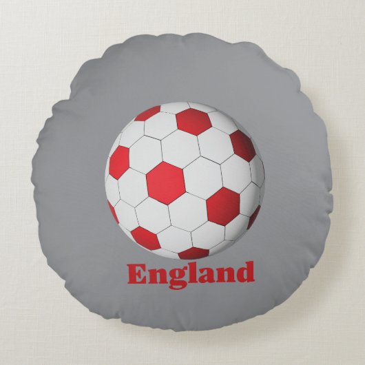 イングランド サッカー ラウンドクッション (正面)
