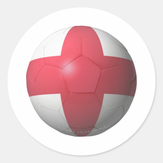イングランド・サッカー ラウンドシール (正面)