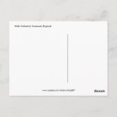 イングランド，サマセット，ウェルズ大聖堂 ポストカード (裏面)