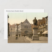 イングランド，シャロプシャー，シュレウズベリー広場 ポストカード (正面/裏面)