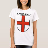 イングランド シールド クレスト 個人名 番号 Tシャツ (正面)