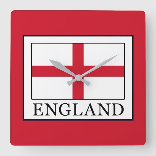 イングランド スクエア壁時計 (正面)