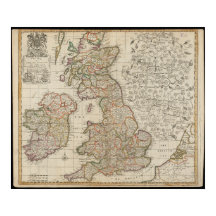 イングランド・スコットランドとアイルランドの新しい地図