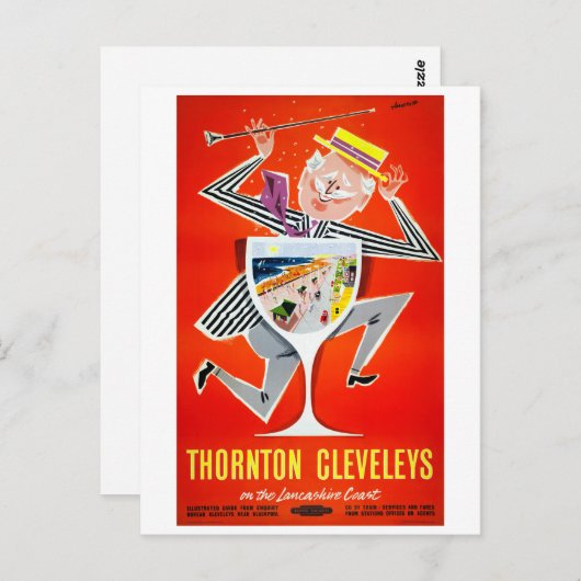 イングランド・ソントン・クレベリーズがヴィンテージのポスターを復元 ポストカード (正面/裏面)