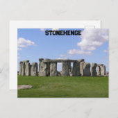 イングランド，ソールズベリー平野，ストーンヘンジ ポストカード (正面/裏面)