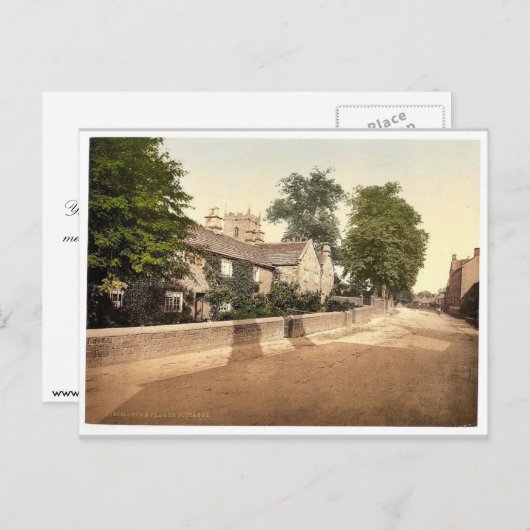 イングランド,ダービシャー,アイアムペストコテージ,クラシック ポストカード (正面/裏面)