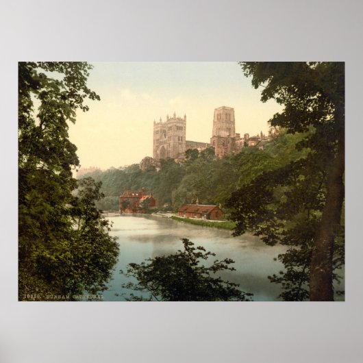 イングランド，ダーラムの大聖堂 ポスター (正面)