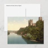 イングランド，ダーラム，大聖堂と教会 ポストカード (正面/裏面)