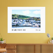 イングランド，デボン，ダートマス キャンバスプリント (インサイチュ (リビング))