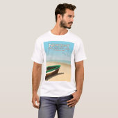 イングランド・ニューキー 昔ながらの海岸旅行ポスター Tシャツ (正面フル)