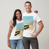 イングランド・ニューキー 昔ながらの海岸旅行ポスター Tシャツ (ユニセックス)