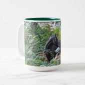 イングランド，ハンプシャー州，ブラック&ベイニューフォレストポニー ツートーンマグカップ (正面左)