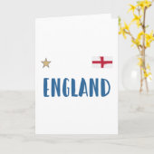 イングランド・フットボール・ファンシャツ英国国旗 カード (黄色い花)