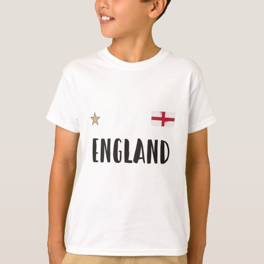 イングランド・フットボール・ファンシャツ英国国旗 Tシャツ (正面)