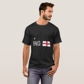 イングランド・フットボール・ファンシャツ英国国旗 Tシャツ (正面フル)