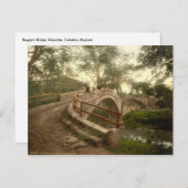 イングランド，ヨークシャー州グライスデールにある乞食の橋 ポストカード (正面/裏面)