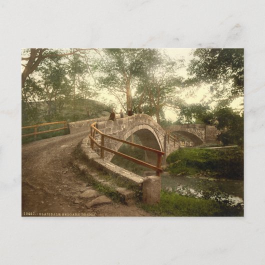 イングランド，ヨークシャー州グライスデールにある乞食の橋 ポストカード (正面)