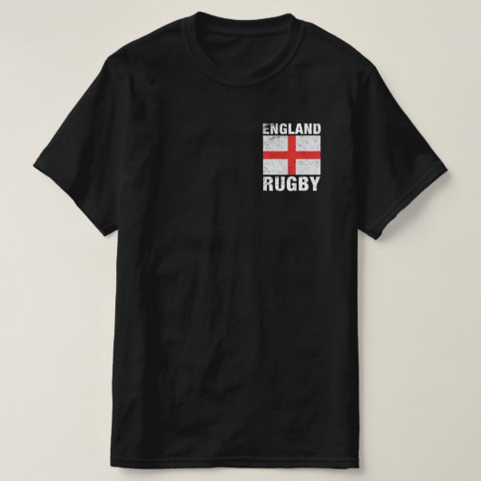 イングランド・ラグビー英国国旗 Tシャツ (デザイン正面)
