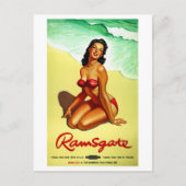 イングランド・ラムスゲートが古代旅行のポスターを復活 ポストカード (正面)