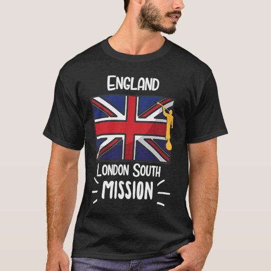 イングランド・ロンドン南モルモンLDS宣教師 Tシャツ (正面)
