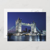 イングランド、ロンドン、タワーブリッジ3 ポストカード (正面/裏面)