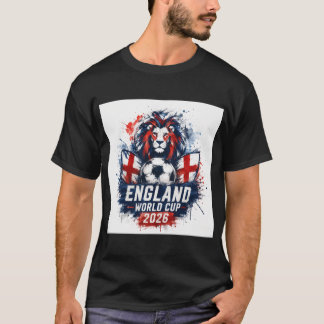 イングランド ワールドカップ 2026 ライオン フットボールTシャツ Tシャツ