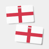 イングランド（英国）の国旗が付いた名札 バッジ (正面＆裏面)