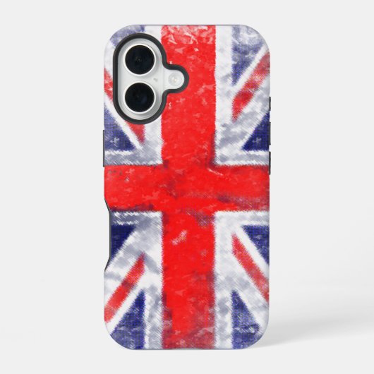 イングランド UK フラッグ iPhone 16ケース (裏面)