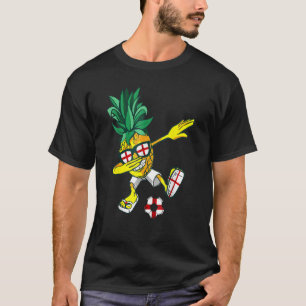 イングランドDabbingパイナップルイングランドSoccer English P Tシャツ