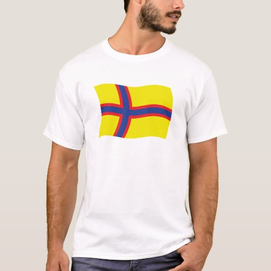 イングリア・フィン人の旗シャツ Tシャツ (正面)