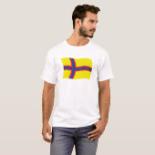 イングリア・フィン人の旗シャツ Tシャツ (正面フル)