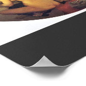 イングリス・ジャン・アウグスト・ドのトルコ風呂（トンド） ポスター (角)