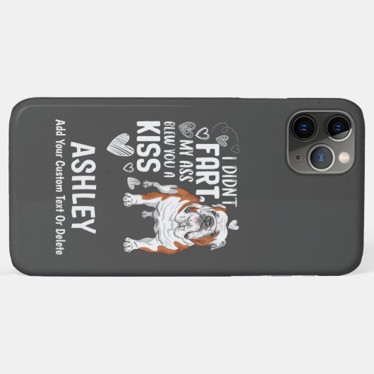 イングリッおもしろいドブルドッグファルトキスクールドッグ恋人 Case-Mate iPhoneケース (裏面(横))