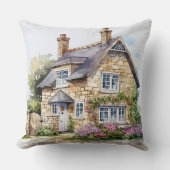 イングリッお洒落ドストーンコテージフラワーガーデン クッション (正面)
