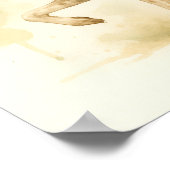 イングリッエレガントトポインタードッグウォーター色 ポスター (角)