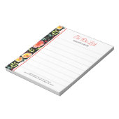 イングリッカラフルグガーデンウォーターカラーフラワー ノートパッド (回転)