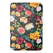 イングリッカラフルグガーデンサマーウォーターカラー花 バスマット (正面縦)