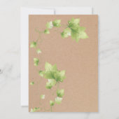 イングリッシュアイビー結婚式招待状 招待状 (裏面)