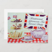 イングリッシュアフタヌーンティー ポストカード (正面/裏面)