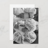 イングリッシュアフターンティー招待状 招待状 (正面/裏面)