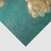 イングリッシュイエローローズ金ゴールドフォイルエメラルド深いグリーン 薄葉紙 (詳細)