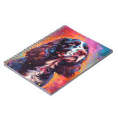 イングリッシュカラフルスリンガースパニエル犬 ノートブック (左側)