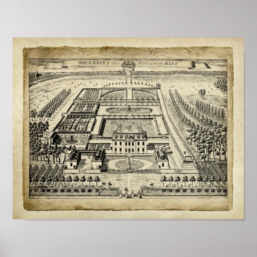 イングリッシュカントリーエステートアーキテクチャプリント10 ポスター (正面)