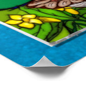 イングリッシュガーデンお洒落フォークアート ポスター (角)