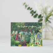 イングリッシュガーデンのはがき ポストカード (スタンド正面)