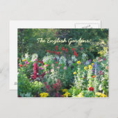 イングリッシュガーデンのはがき ポストカード (正面/裏面)
