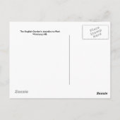 イングリッシュガーデンのはがき ポストカード (裏面)